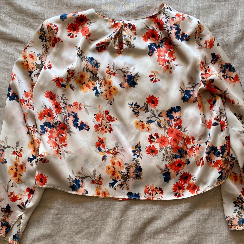 Zara floral crop top